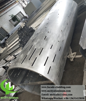 Parede de revestimento de metal painéis de alumínio Arquitetura sistema de fachada de metal à prova d'água