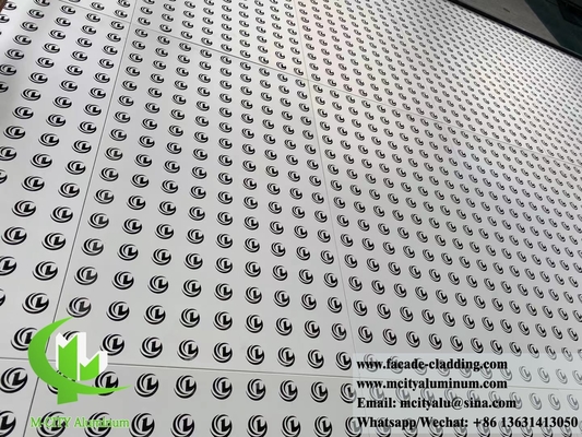 Painéis de fachada metálicos de alumínio decorativos com desenho de corte a laser de padrão perfurado