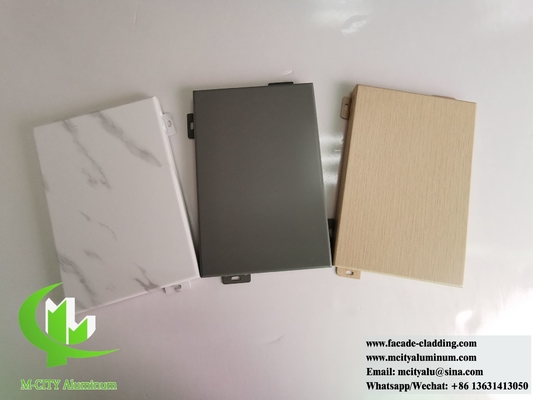 Arquitetura de painéis de parede de metal chapa de alumínio sólido para revestimento de parede decoração de fachada