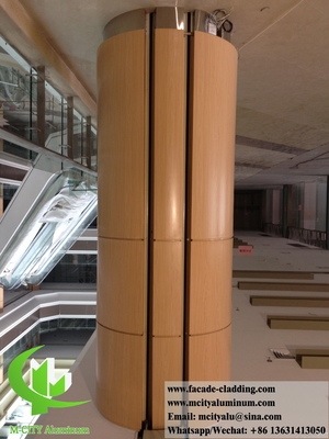 Revestimento Metálico Arquitetônico Para Decoração de Colunas Folha de Alumínio Anti-ferrugem