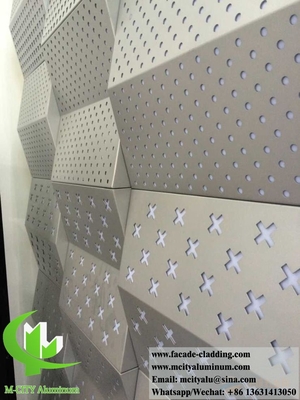 Painéis de revestimento de parede exterior revestimento de metal personalizado folha de alumínio para construção de fachadas sistema