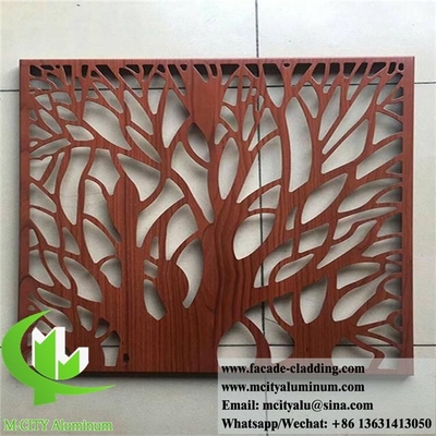 Tela de alumínio de corte a laser tela metálica decorativa painéis de alumínio para privacidade vedação de tela revestimento de parede decoração