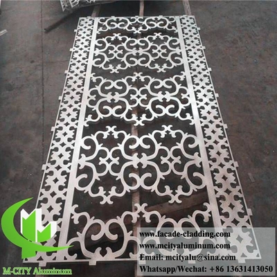 Folha de metal personalizada Tecto de alumínio Decoração interior exterior com acessórios