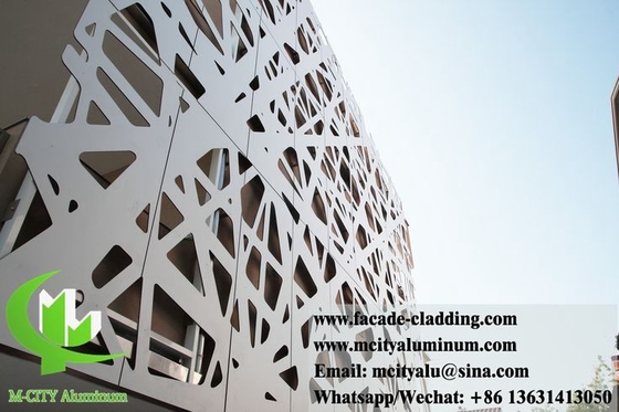 Laser Cut Metal Wall Panels Folha de alumínio para edifícios sistema de fachadas