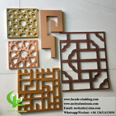 Laser Cut Metal Privacy Screens Painéis decorativos Folha de alumínio Espessura 3 mm