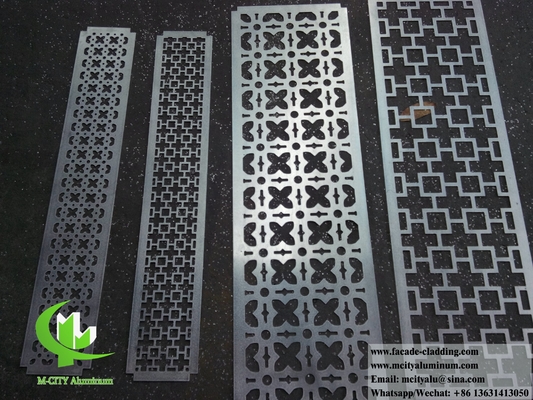 Arquitetura de revestimento metálico fachadas de alumínio perfurado para decoração exterior de edifícios