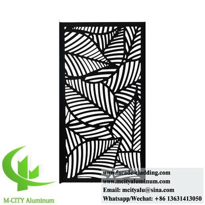 Laser Cut Metal Privacy Screens Painéis decorativos Chapa de alumínio 5mm espessura em pó revestido