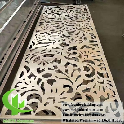Folha de metal arquitetônica Alumínio Sliver Cinza Cor 3mm Espessura Decoração de design 3D