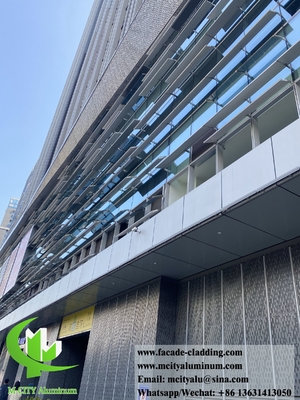Exterior fachadas metálicas painéis de alumínio para edifícios sistema de revestimento de parede impermeável