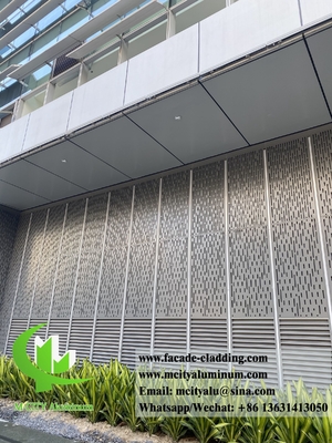 Exterior fachadas metálicas painéis de alumínio para edifícios sistema de revestimento de parede impermeável