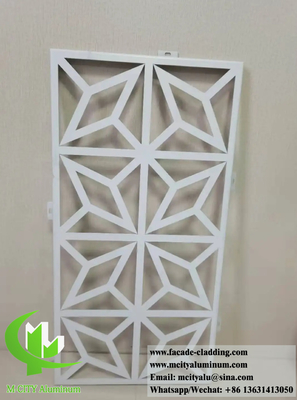 Painéis de privacidade de corte a laser Ecrãs metálicas para interiores revestimento de parede exterior decoração de alumínio material anti-ferrugem