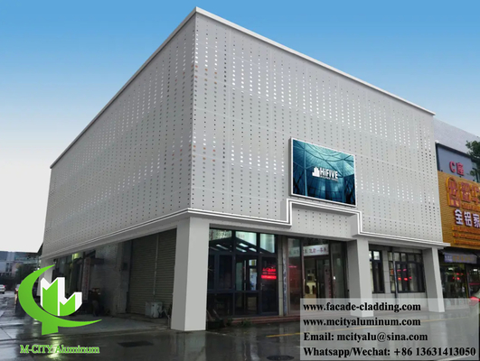 Arquitetura de revestimento metálico de chapa de alumínio painéis de ecrã de metal para fachadas de parede exterior