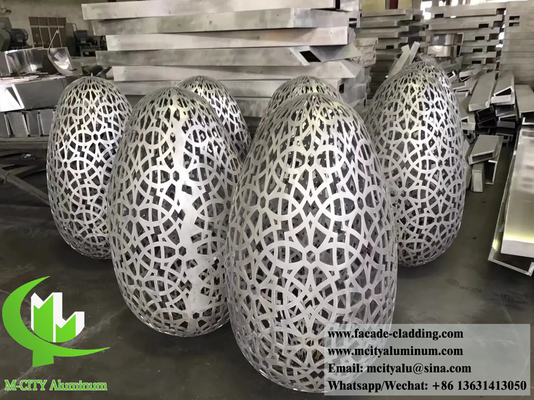 3D Design de revestimento de metal de cor vermelha para decoração de parede de fachada PVDF pintura revestimento durável