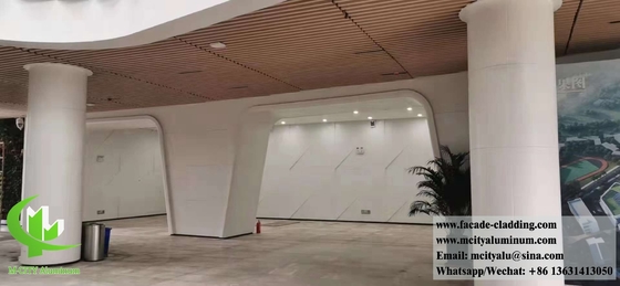 Tecto Metálico Perforado Folha de Alumínio Ecrã Metálico PVDF Revestimento Akzo Nobel