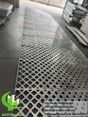 Painel de metal de corte a laser Espessura de alumínio 3 mm Para revestimento de fachada Decoração de teto de cerca