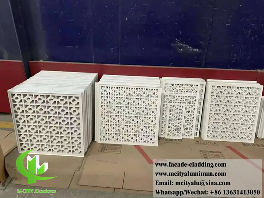 Ecrã de corte a laser de metal Panéis de corte a laser ao ar livre Material de construção de metal à prova de fogo Decoração