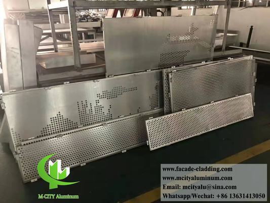 Cortes a laser de materiais de construção metálicos, placas de alumínio para decoração de parede