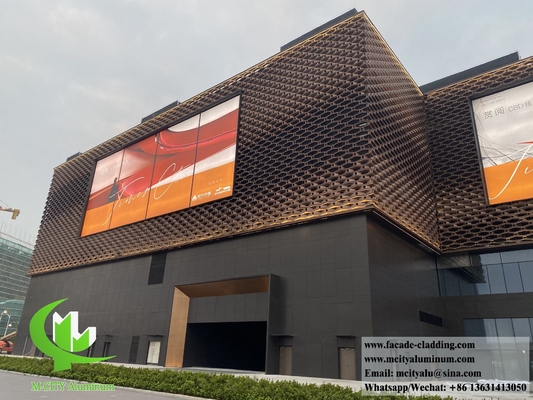 Arquitetura Painel de parede de metal Alumínio fachadas Sistema de revestimento decoração exterior ignífugo
