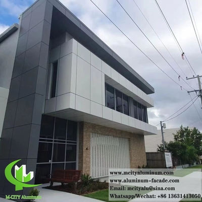 Arquitetura Painéis de parede metálicos de alumínio sólido revestimento de fachadas PVDF Sistema à prova de fogo