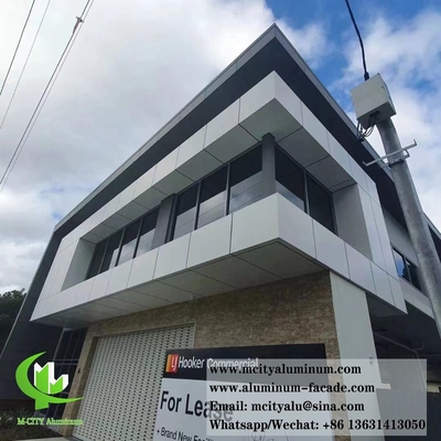 Arquitetura Painéis de parede metálicos de alumínio sólido revestimento de fachadas PVDF Sistema à prova de fogo