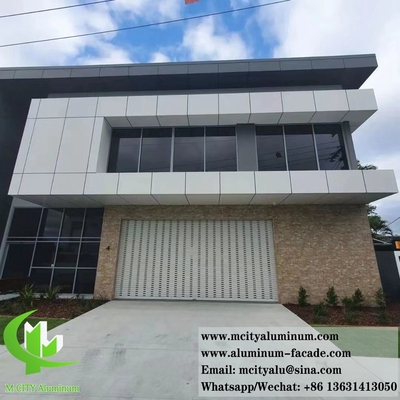 Arquitetura Painéis de parede metálicos de alumínio sólido revestimento de fachadas PVDF Sistema à prova de fogo