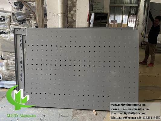 Painéis de parede metálicos Painéis decorativos de perforação de tela de alumínio para decoração de edifícios