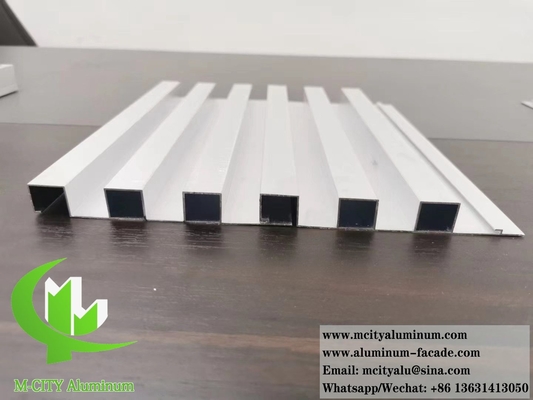 Painel corrugado de perfil de alumínio para edificação de fachada de parede revestimento decoração em pó revestido 10 anos de garantia