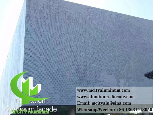 Arquitetural Perforating Metal Screen For Wall Cladding Decoration Aluminium Sheet