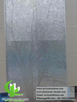 Arquitetura Cnc Perforado Metal fachada de alumínio folha revestimento de parede exterior