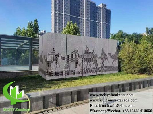 Bom preço Painel de alumínio perfurado exterior com 10 anos de garantia - revestido em pó e cores RAL personalizáveis para revestimento de fachada on-line