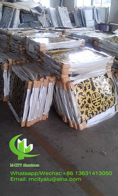 Bom preço Painel de Fachada de Alumínio Perfurado com Revestimento em Pó com Padrões de Árvore Personalizados, Tamanho Padrão de 1000x2000mm, Tela Cortada a Laser on-line