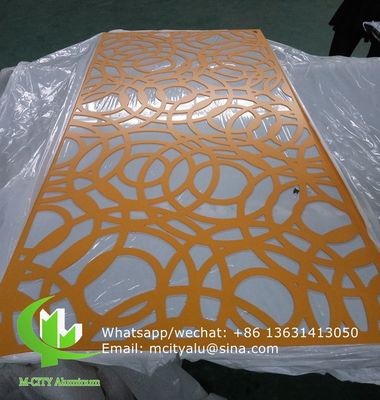 Bom preço Painel decorativo de alumínio CNC com padrões personalizados, painel de tela cortado a laser, espessura de 3 mm, revestido a pó on-line