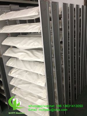 Bom preço Válvula fixa horizontal Válvula de alumínio de perfil aerodinâmico de formato oval para parede cortina de fachada on-line