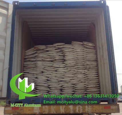 Bom preço Pólvora revestida de forma oval 6063-T5/T6 Louver de alumínio para parede de cortina de fachada on-line