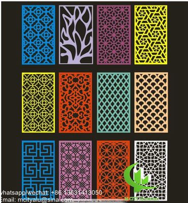 Bom preço Exterior Painel perfurado de alumínio para painel de parede com folha de metal de 3 mm com padrão de suporte redondo on-line