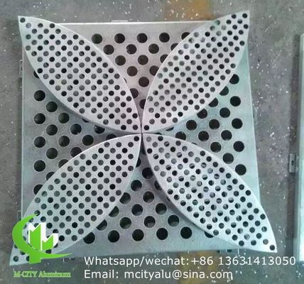 Bom preço Painel de corte a laser de alumínio 3D com padrão de pavão para decoração de lobby - fachada de alumínio perfurado revestida em pó 1000x2000mm on-line