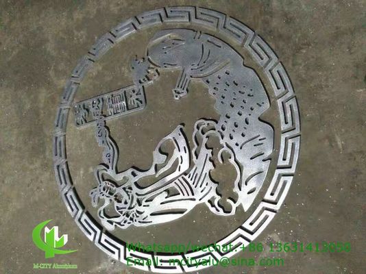 Bom preço Painel perfurado de alumínio com revestimento em pó de 3 mm de espessura com corte a laser para decoração de fachada on-line