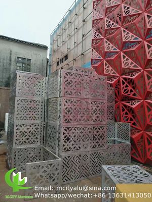 Bom preço Painel de Fachada de Alumínio com Revestimento em Pó de 2,5 mm de Espessura com Padrões Personalizados para Decoração de Parede Cortina on-line