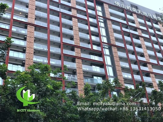 Bom preço Painel de Fachada de Alumínio com Revestimento em Pó de 2,5 mm de Espessura com Padrões Personalizados para Decoração de Parede Cortina on-line