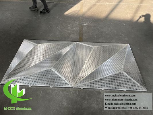 Bom preço Sistema de perfuração de fachada de revestimento de alumínio em chapa de metal 3D para decoração exterior on-line