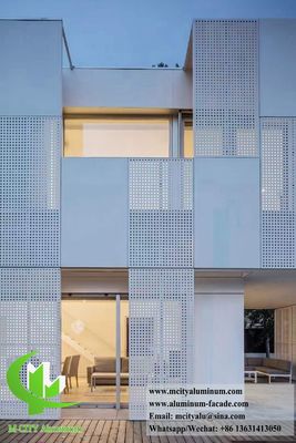 Bom preço Revestimento de fachada de alumínio revestido com pó de punção CNC com desenhos personalizáveis para painéis de parede sólida on-line