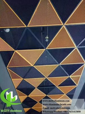 Bom preço Tela de metal expandido com revestimento em pó em tamanho 1200x2400mm com design gravado em CNC para fachadas on-line