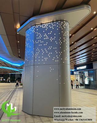 Bom preço Revestimento de Coluna de Alumínio Perfurado com Pintura Eletrostática e Cores RAL Personalizáveis para Telas Decorativas de Metal on-line