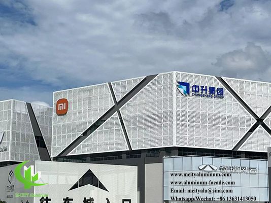 Bom preço Fachada Personalizável de Alumínio Perfurado com Fácil Instalação e Superfície Pintada a Pó on-line