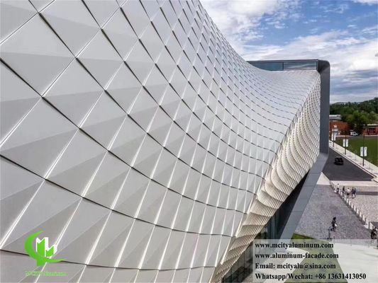 Bom preço Revestimento de parede de metal de forma 3D Folha de alumínio de corte CNC painel de parede feito sob medida on-line