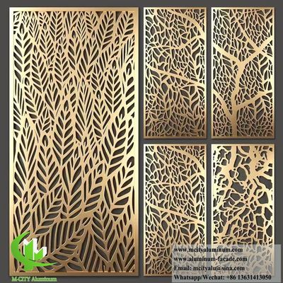 Bom preço Painel de alumínio cortado a laser de espessura de 10 mm com padrão de gravura personalizado revestido com pó para revestimento de fachada on-line