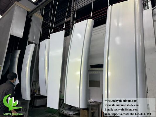 Bom preço Painéis de alumínio hiperbólico revestimento de fachada metálica duplo curvo on-line