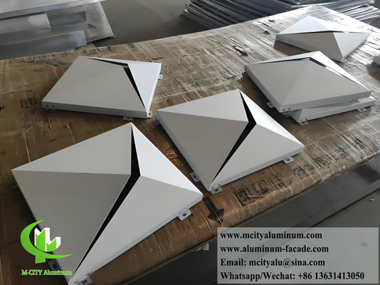 Bom preço Painel de revestimento de alumínio 3D de design personalizável com superfície revestida em pó em tamanho de 1000x1000mm on-line