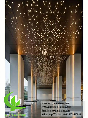 Bom preço Painel de fachada de alumínio perforado gravado em CNC com fácil instalação e cores RAL personalizáveis para edifícios modernos on-line