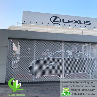 Bom preço Folha de alumínio perforada revestida em pó com cores RAL personalizadas para painéis de fachada de corte a laser on-line